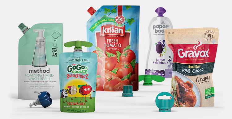 Different type of spouted pouches