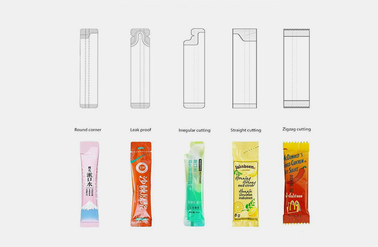Stick-pack packaging examples