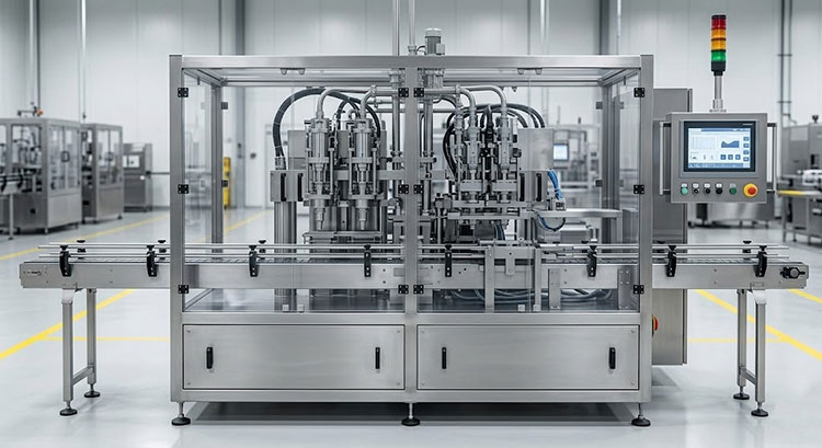 Cleaning sustainable shampoo packaging machine