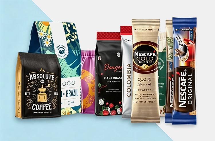 Coffee bag packaging styles