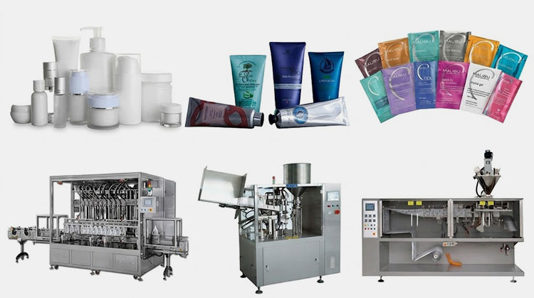 Packaging machine for personal care products