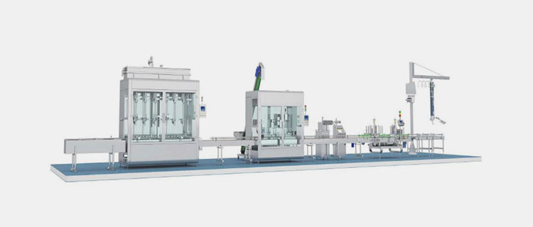 Sanitary personal care products packaging line