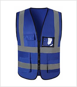 2021 Yykatele Custom reflective safety vest, bright neon, 2-inch reflective stripe, orange border, front zipper, medium, loose