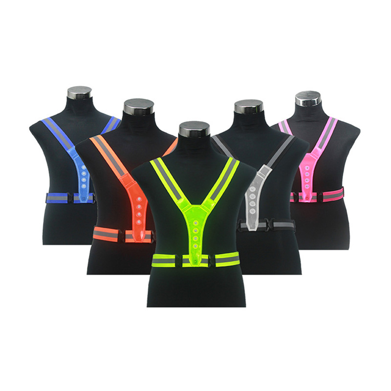 LED Cycling Vest High Visibility Outdoor Running
