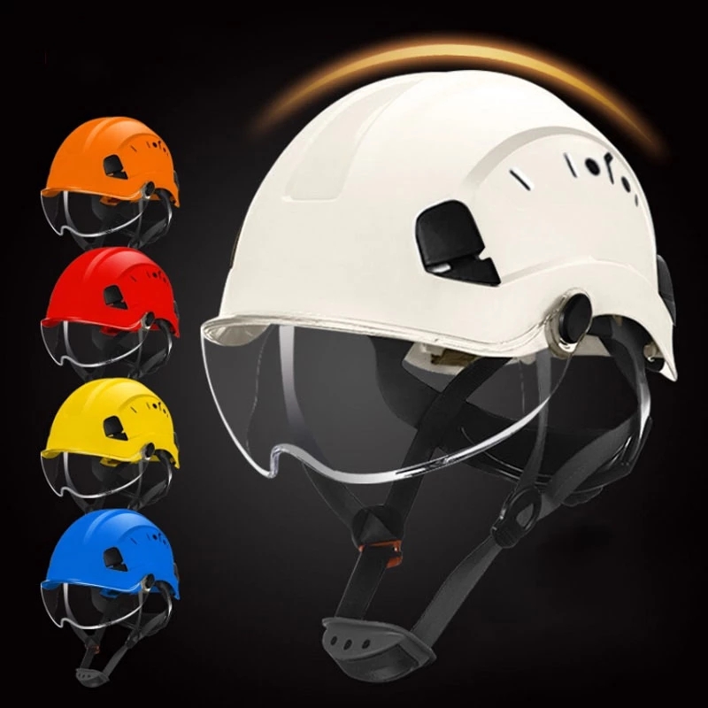 Safety Helmet With Goggles Construction Hard Hat-1