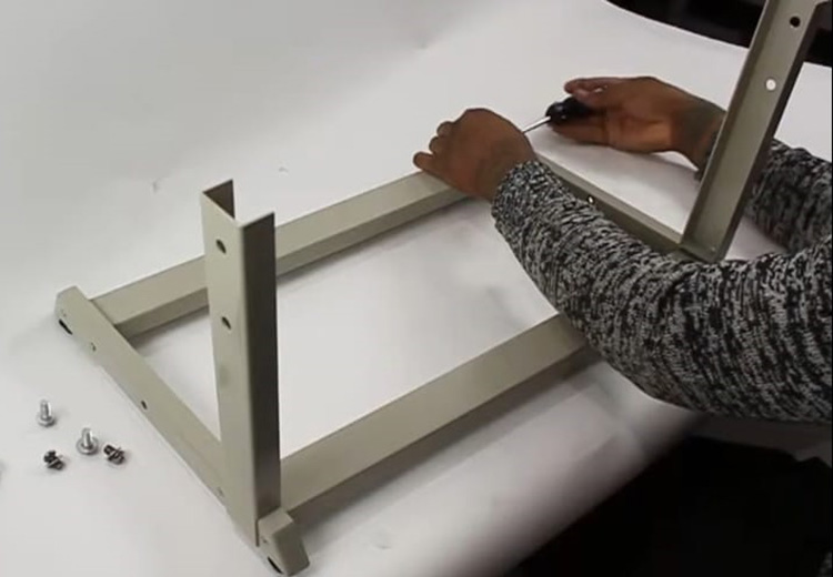 Assemble the vertical stand