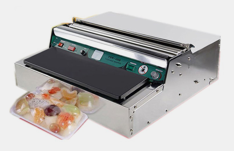 Semi-Automatic-Cling-Film-Wrapping-Machine