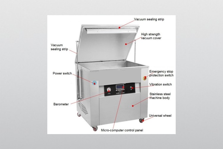 Components of Single Chamber Vacuum Sealer