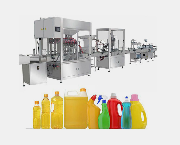 Production Line For A Gravity Filling Machine