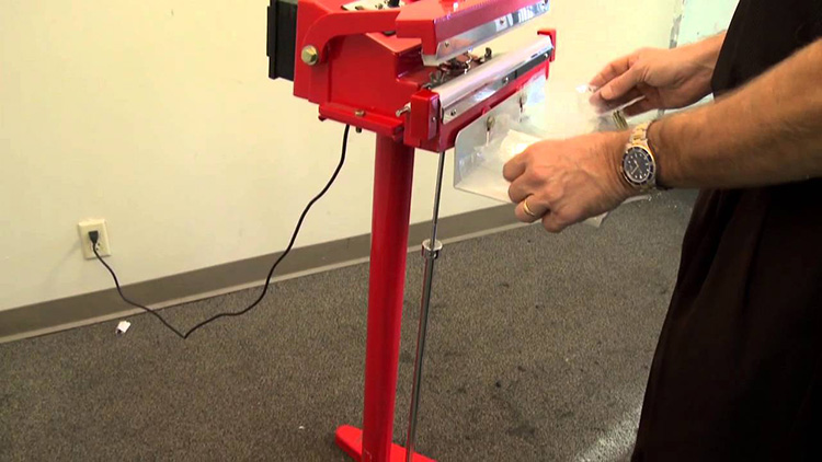 Work With A Foot Operated Impulse Sealer