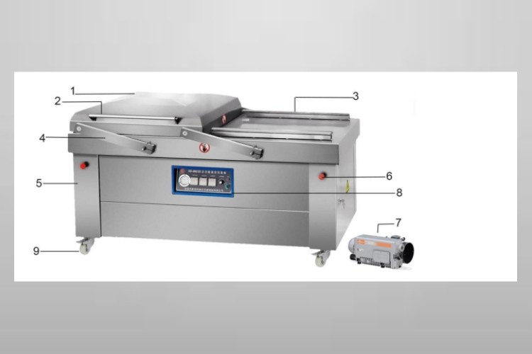 main structure of vacuum packaging machine