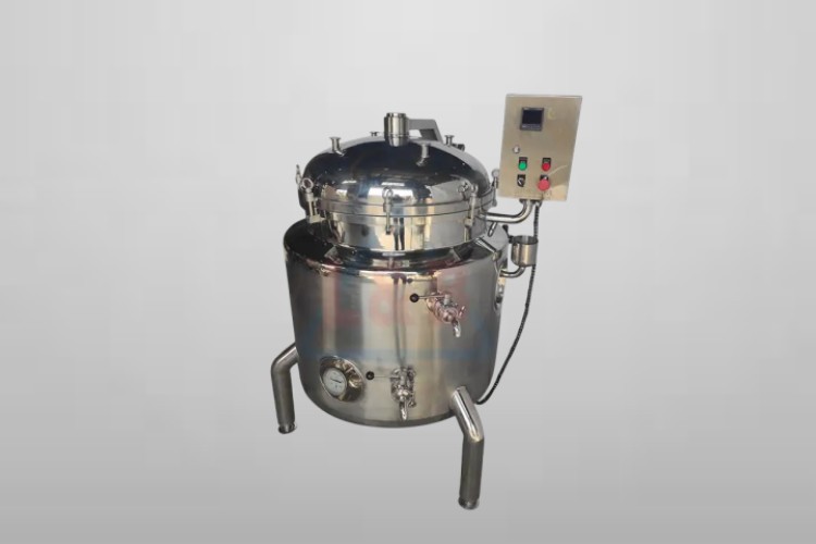 Pressure vegetable canning machine