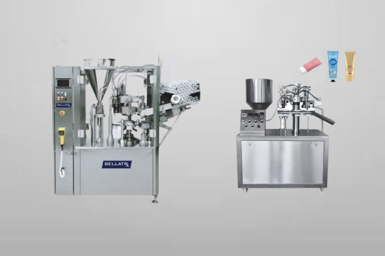 what ways does an automatic tube filler differ from a semi-automatic tube filler