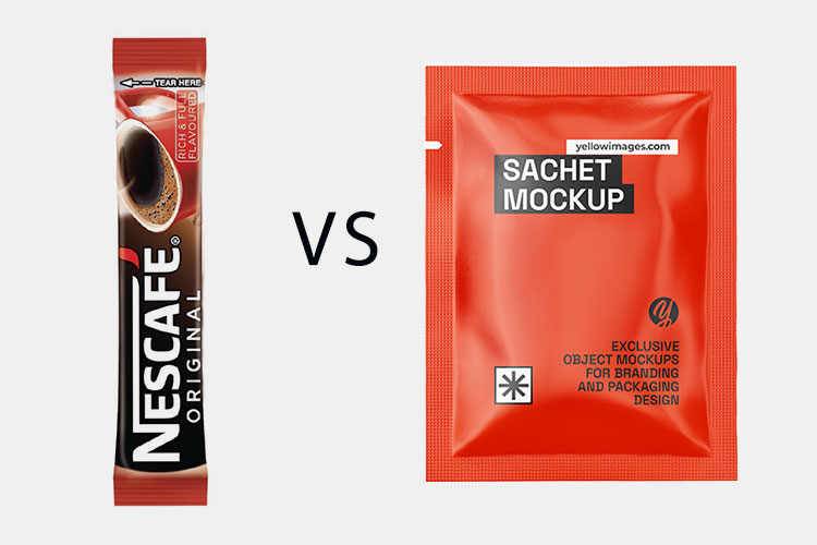 The Form of A Stick Pack and A Sachet