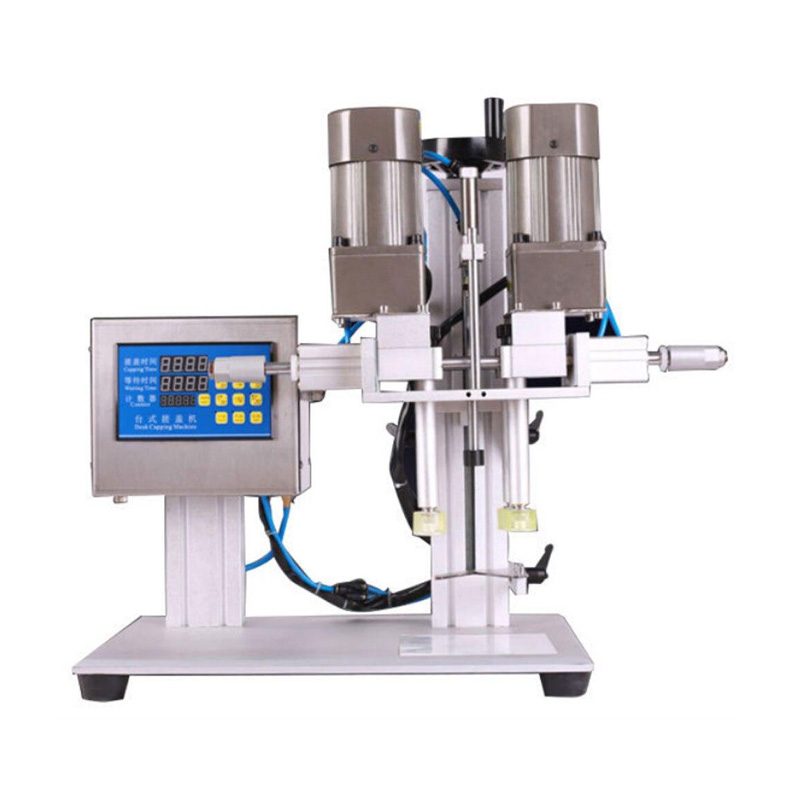 Desktop Medical Chemical Cosmetic Round Perfume Bottle Capping Machine