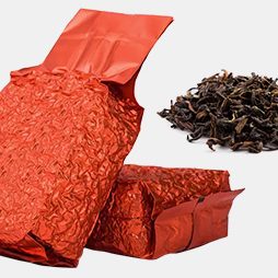 Loose-leaf tea in a vacuum gusset bag