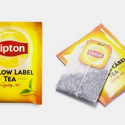 Teabag is enclosed in a three-sided seal flat pouch