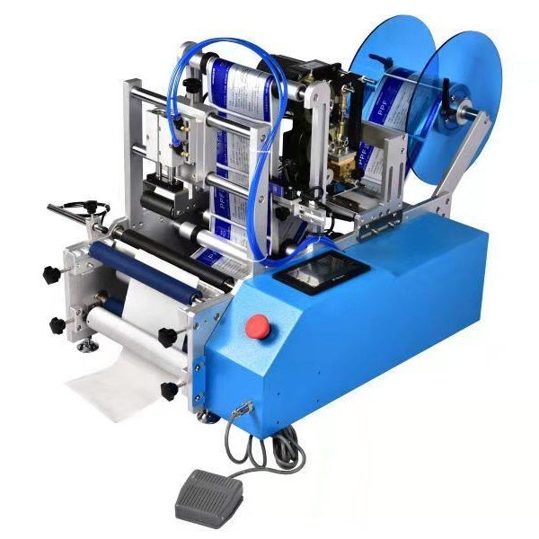 YT-41300 Semi-automatic Desktop Plastic Bottle Labeling Machine For Self-adhesive Label